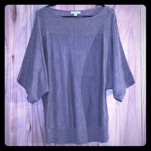 Dolman short sleeve light weight sweater